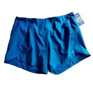 Brooks Womens Chaser 5" Running Shorts Azure BlueSize  XL Sweat Stretch Fabric